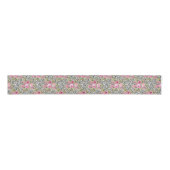 Elegantes Leopard Print und Blumendesign Ripsband (Vorderseite)