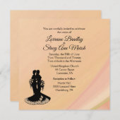 Elegantes Lesbian. Einladung zum Hochzeitsfest (Vorne/Hinten)