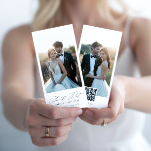 Elegantes Lesezeichen-Foto Save-the-Date Save The Date