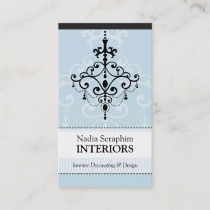 Elegantes Leuchterschwarzes der VISITENKARTE