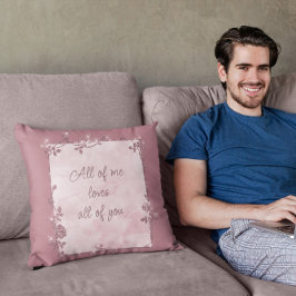 Elegantes Licht Burgund Sparkle Rahmen Valentine Kissen