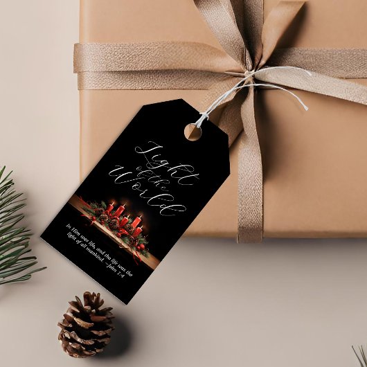 Elegantes Licht der Weltbibel Weihnachten Geschenkanhänger