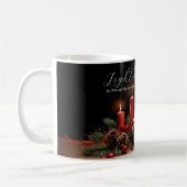 Elegantes Licht der Weltbibel Weihnachten Kaffeetasse (Links)