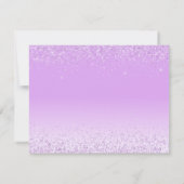 Elegantes Licht Lila RSVP Karte (Rückseite)