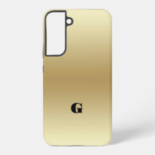 Elegantes Lichtgold-Türkis Personalisiert Samsung Galaxy Hülle