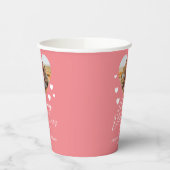 Elegantes Liebe Happy Valentine Day Family Foto Pappbecher (Links)