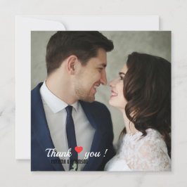 Elegantes Liebe Heart Wedding Foto Einladung