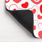 Elegantes Liebe Herz Mousepad (Ecke)