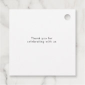 Elegantes Liebe-Skript Hochzeit-Foto Geschenkanhänger (Rückseite)