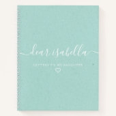 Elegantes liebes Daughter-Memory-Notebook Notizblock (Vorderseite)