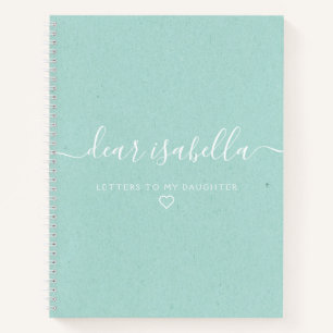 Elegantes liebes Daughter-Memory-Notebook Notizblock