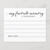 Elegantes Lieblingsgedächtnis einer geliebten Best (Vorderseite)