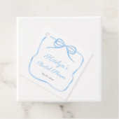 Elegantes Light Blue Bow Brautparty Geschenkanhänger (Beispiel)