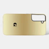 Elegantes Light Gold Teal Samsung Galaxy Hülle (Rückseite (Horizontal))