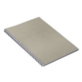 Elegantes Light Gray Texture Spiral Foto Notebook Notizblock (Rechte Seite)