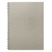 Elegantes Light Gray Texture Spiral Foto Notebook Notizblock (Vorderseite)