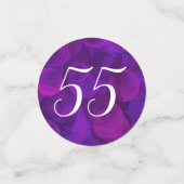 Elegantes Lila 55 und Party für das Ruhezustand Konfetti (Klein Vorderseite)