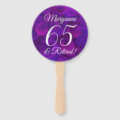 Elegantes Lila 65 und Party für die müde Altersver Fächer (Vorderseite)