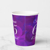 Elegantes Lila 65 und Party für die müde Altersver Pappbecher (Rechts)