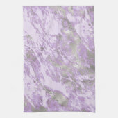 Elegantes Lila Abstraktes Muster Geschirrtuch (Vertikal)