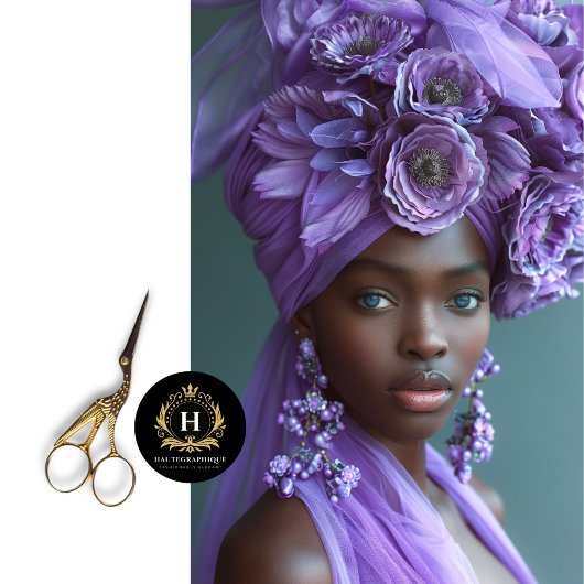 Elegantes Lila afrikanisches Dekoupage Seidenpapier