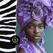 Elegantes Lila afrikanisches Dekoupage Seidenpapier