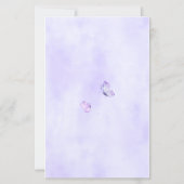 Elegantes lila Aquarell-Blumenmuster (Rückseite)