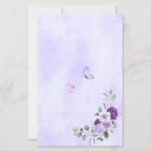 Elegantes lila Aquarell-Blumenmuster (Vorderseite)