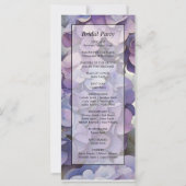 Elegantes lila Aquarellblumenprogramm (Rückseite)