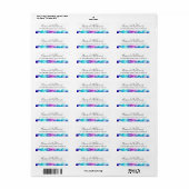 Elegantes lila Aquarellkalligraphieskript (Vorne)