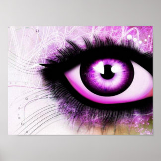 Elegantes Lila Auge Poster