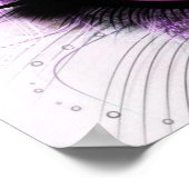 Elegantes Lila Auge Poster (Ecke)