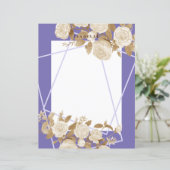 Elegantes Lila Blatt für die Rose (Stehend Vorderseite)