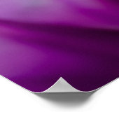 Elegantes Lila Bloom im Fokus Poster (Ecke)