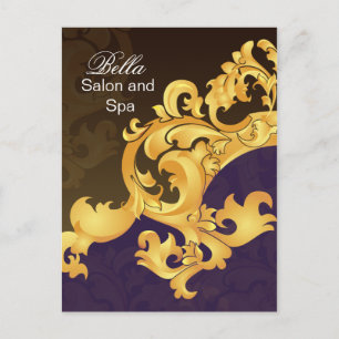 elegantes lila blüh-Business Danke-Cards Postkarte