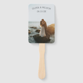 Elegantes Lila blumengeschmücktes Hochzeitsprogram Fächer