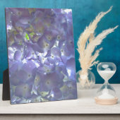 Elegantes, lila, blumengeschmücktes lila Hydrangea Fotoplatte (Seite)