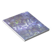 Elegantes, lila, blumengeschmücktes lila Hydrangea Notizblock (angewinkelt)