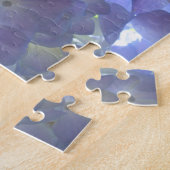 Elegantes, lila, blumengeschmücktes lila Hydrangea Puzzle (Seite)