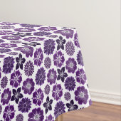 Elegantes Lila Blumenmuster Tischdecke (Beispiel)