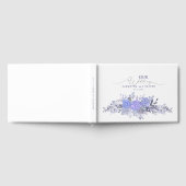 Elegantes Lila botanisches Gästebuch (Voll)