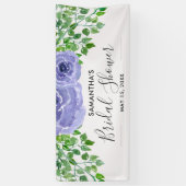 Elegantes lila Brautparty der Blumen-| Banner (Vertikal)