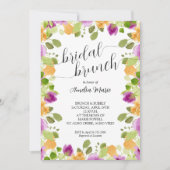 Elegantes Lila Brautparty Einladung (Vorderseite)