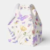 Elegantes Lila Brautparty Geschenkschachtel (Rückseite)