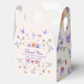 Elegantes Lila Brautparty Geschenkschachtel (Geöffnet)