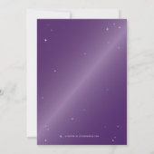 Elegantes Lila Diamond Spider Web-Halloween-Party Einladung (Rückseite)