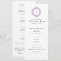 Elegantes lila Erbstück-Hochzeit