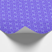 Elegantes Lila Filigree Muster Geschenkpapier (Ecke)