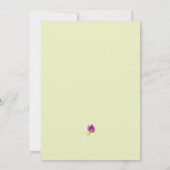 Elegantes Lila florales Brautparty Einladung (Rückseite)