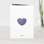 Elegantes Lila florales Foto Glücklicher Muttertag Karte (Rückseite)